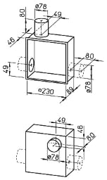 HELIOS Helios UP-Standardgehäuse ELS-GU inkl. Putzdeckel   – 8111