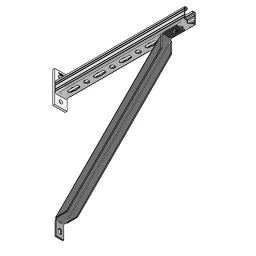 MEFA Strebe 45 L= 616 mm für Konsole 45  – 0815102