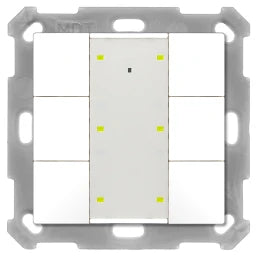 MDT Taster Plus 55 6-fach, Reinweiß matt  – BE-TA55P6.02