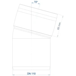 POLOPLAST PO Bogen POLO-KAL 3S DN 110/15Grad  – 102530