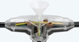 GT FILOFORM T-Abzweigmuffe Hauptkabel: 5x1,5 - 5x10 mit Gießharz ohne Klemmen   – 19-003007