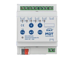 MDT KNX Schalt-/Jalousieaktor 6/3fach 16 A REG   – AKU-0616.03