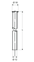 SCHELL SCHELL CU-Rohr verchromt 12mm 1000mm lang  – 49 723 06 99