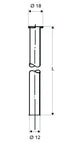 SCHELL SCHELL CU-Rohr verchromt 12mm 1000mm lang  – 49 723 06 99