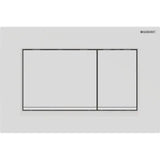 GEBERIT GE Betaetigungsplatte Sigma20 2-Mengen Kunststoff, mattweiss, square   – 115.883.01.1