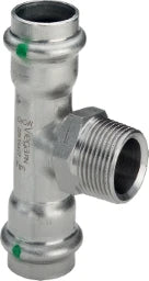 VIEGA Viega T-Stück mit SC Sanpress Inox 2317.1 in 42mm x R3/4 x 42mm Edelstahl   – 446 017