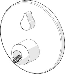 HANSA Hansa Genesis Fertigmontage-Set für Wanne und Brause, rund,  chrom  – 8260 9060