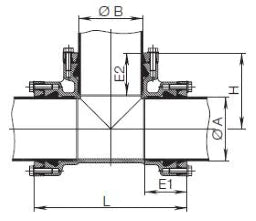 HAWLE System2000-MMB-Stueck Fig.8515 PN10/16 f.PE/PVC AD  90 mm   – 5013124