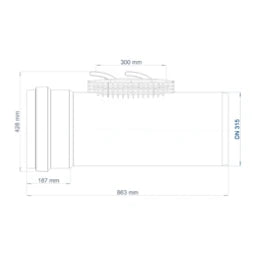 POLOPLAST PO Reinigungsrohr POLO-EHP Control DN 315, weiß  – 06595