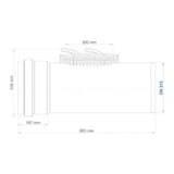 POLOPLAST PO Reinigungsrohr POLO-EHP Control DN 315, weiß  – 06595