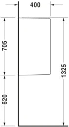 DURAVIT Duravit Starck 3 Urinal Trennwand weiß   – 8500000000