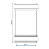 POLOPLAST PO Überschiebmuffe POLO-KAL NG DN 50   – 02312