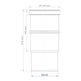 POLOPLAST PO Langmuffe POLO-KAL NG DN 90   – 02338