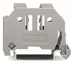WAGO Schraubenlose Endklammer 10 mm breit, grau   – 249-117
