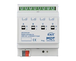 MDT KNX Schaltaktor C-Last 16/20 A 4fach REG   – AKI-0416.04