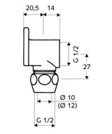 SCHELL SCHELL Wandscheibe 1/2"x 10mm  – 27 008 06 99