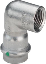 VIEGA Viega Winkel 90 Gr mit SC Sanpress Inox 2314.2 in 18mm x Rp1/2 Edelstahl   – 436 995