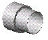 HOERTNAGL Rauchrohrreduktion 180x150mm schw.lack. Nr.051482016  – 007140016