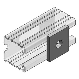 MEFA Lochplatte C-Profil 45, Bohrung 13 mm 45x40x6 mm  – 0814016