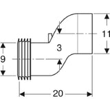 GEBERIT GE Anschlussstutzen Monolith, etagiert   – 131.085.11.1