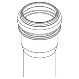 REHAU RAUPIANO PLUS Abflussrohr DN 32, Baulänge 150 mm   – 11326171001