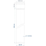 POLOPLAST PO Steckmuffenrohr POLO-KAL 3S DN 75/500  – 102422