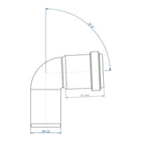 POLOPLAST PO Bogen POLO-KAL NG DN 32/87Grad   – 02104