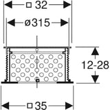 GEBERIT GE Pluvia Zusatzset begehbar Light 359504   – 359.504.00.1