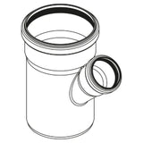 REHAU RAUPIANO PLUS Einfachabzweig DN 110/75, 45 Grad  – 11213341001