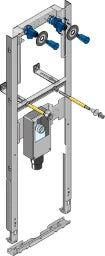 GEBERIT GE Huter Montageelement WT f UP-Siphon Einl- od WArm, Massiv/Trbau, Vor u Inw,   – HU-WT2030-M