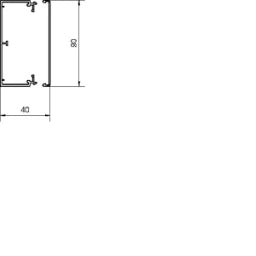 HAGER LF-Kanal aus PVC LF 40x90mm verkehrsweiß  – LF4009009016