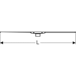 GEBERIT GE Duschrinne CleanLine20,30-160cm Edelstahl geb./Edelstahl geb.   – 154.453.KS.1