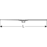 GEBERIT GE Duschrinne CleanLine20,30-160cm Edelstahl geb./Edelstahl geb.   – 154.453.KS.1