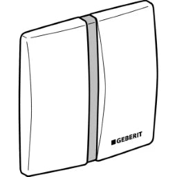 GEBERIT GE UR-Abdeckplatte Highline IR mattverchromt   – 240.560.46.1