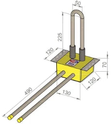 MHS mhs-Ventilheizkörper V-HKUT Heizung Rohr:Rehau Rautitan  – 01231RA0000000