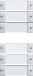 GIRA Wippenset 6f (3+3) BSF System 55 reinweiß glänzend   – 213603