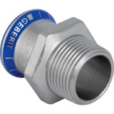 GEBERIT GE Mapress Edelstahl Uebergang d15mm x R3/8  – 31726