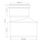 POLOPLAST PO Übergangsrohr POLO-KAL NG DN 160/110   – 02287