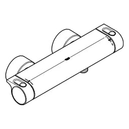 GROHE Grohe THM Brausebatterie Grohtherm 2000 New, chrom   – 34 169 001