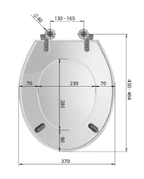 MKW MKW Euro Lux WC-Sitz mit Deckel weiß   – A800-0201