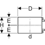 GEBERIT GE PE Thermo-Schweißmuffe d 250mm 371775   – 371.775.16.1