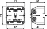 OBO Geräteeinbaudose für Geräte mit Tragring Polyvinylchlorid lichtgrau RAL 7035  – 6023207