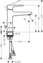 HANSGROHE HG Metropol Waschtischmischer 110 chrom   – 32506000