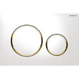 GEBERIT GE Betaetigungsplatte Sigma20 2-Mengen weiss-gold-weiss, round  – 115.882.KK.1