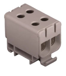 POLLMANN Universalklemme AL/CU 2-fach grau 4 Klemmstellen 6 - 50mm²   – 2090201