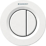 GEBERIT GE Fernbetaetigung Typ01 UP 2-Mengen weiss, round   – 116.042.11.1
