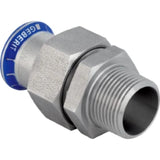 GEBERIT GE Mapress ES Uebergangsverschraubung mit UeWM aus Edelstahl d28mm x R1  – 35367