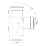 POLOPLAST PO Abzweig POLO-KAL NG DN 40/40/87Grad   – 02208