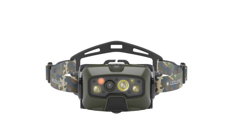 Stirnlampe 1600lm 210m 1LiIon IP68 BT schw/fok dimmb camoufl – 503089