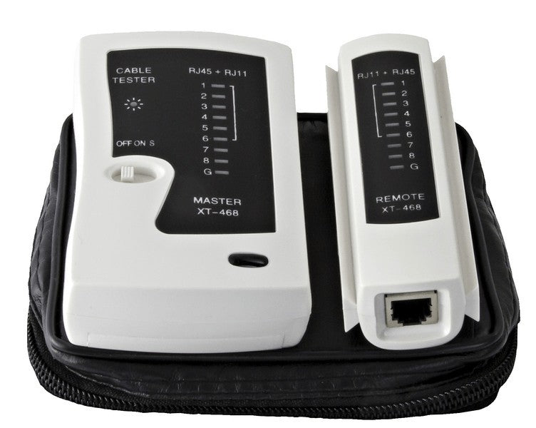Netzwerktester f.Daten und Telefonie RJ45 + RJ11 – 236790